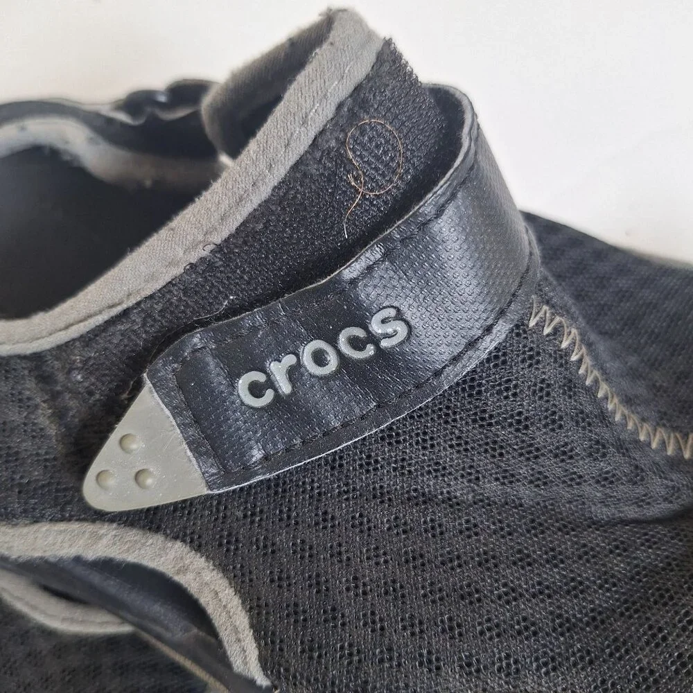 Crocs Mens black Sandals size 10